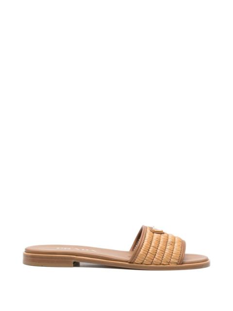 Prada Prada Women Straw Flat Sandals