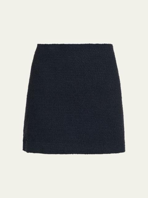 Theory Straight Tweed Mini Skirt