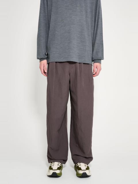 ssstein SSSTEIN RAYON / LINEN WIDE EASY TROUSER CHARCOAL