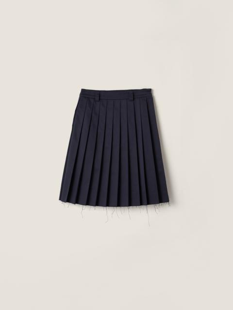 Miu Miu Pleated chino skirt