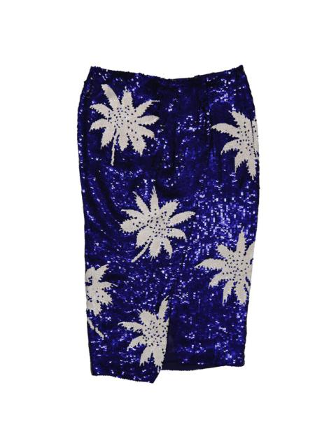 Other Designers Filles A Papa Ladies Lagoon-blue Pencil Skirt