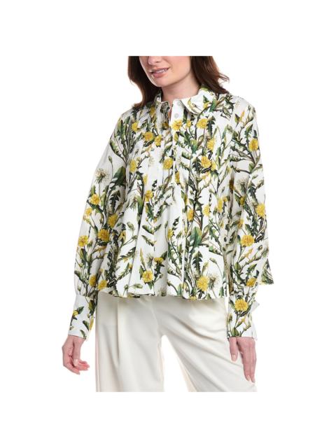 Oscar de la Renta Oscar de la Renta Dandelions Poplin Shirt