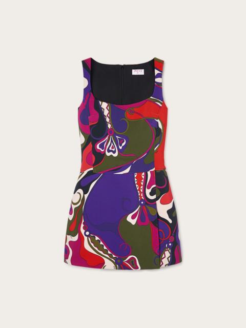 PUCCI ORCHIDEE PRINT SHORT DRESS