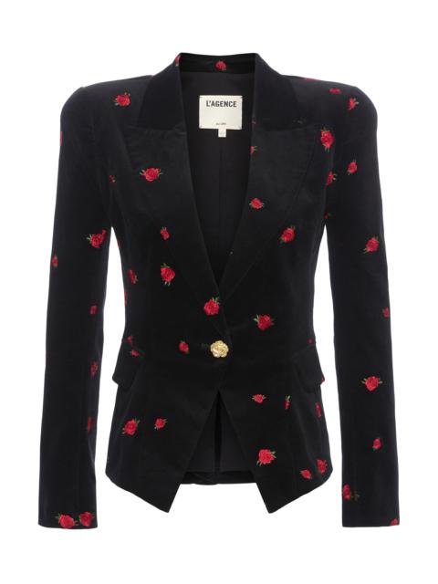 L'AGENCE Kaisley Velvet Blazer