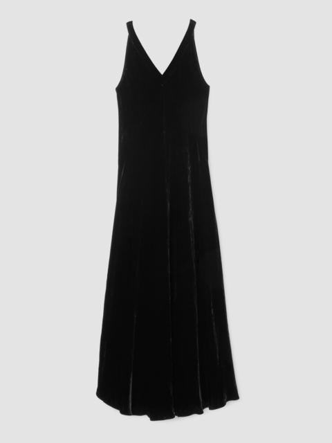 EILEEN FISHER Velvet V-Neck Dress