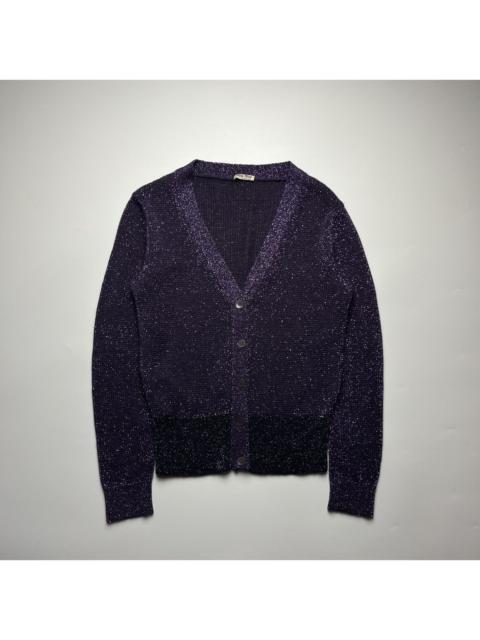 Miu Miu Miu Miu Sequined Knit Cardigan
