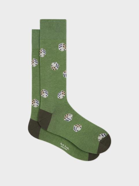 Paul Smith Green 'Dice' Socks