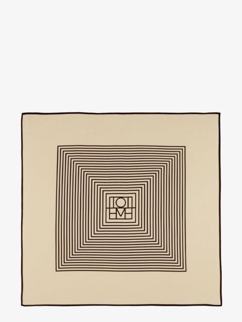 TOTEME Toteme Centered Monogram Silk Foulard
