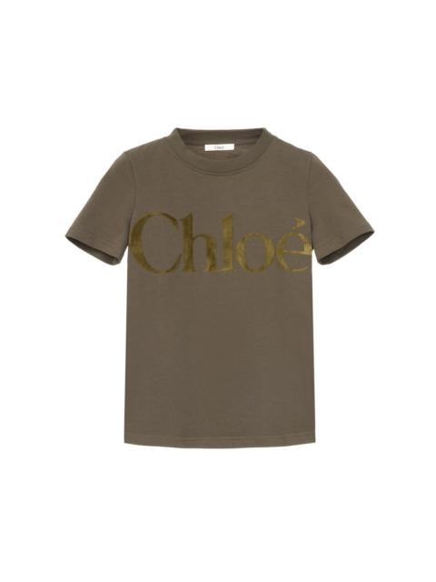 Chloé FITTED T-SHIRT IN COTTON JERSEY