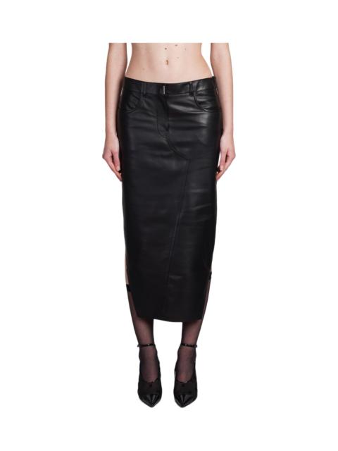 Skirt In Black Leather