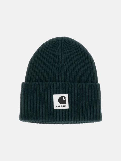 sacai Sacai Men Wool-Blend Beanie Sacai × Carhartt Wip
