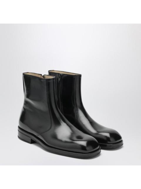 Lemaire Lemaire Black Leather Ankle Boots Men