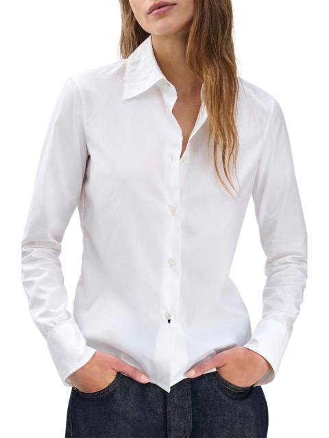rag & bone rag & bone Dayton Cotton Poplin Button-Up Shirt in White at Nordstrom