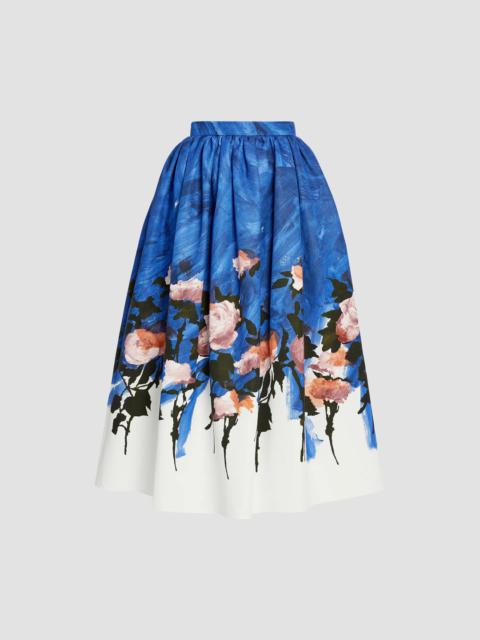 Erdem Gathered Midi Skirt