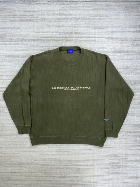 Other Designers Designer × Hiroko Koshino Homme × Vintage - Vtg 90s Hiroko Koshino Homme Embroidery Spellout Sweatshirt