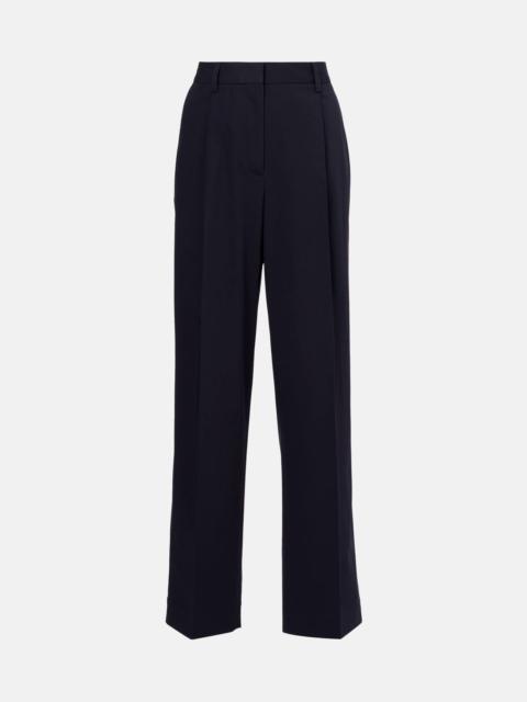 TOTEME High-rise cotton straight pants