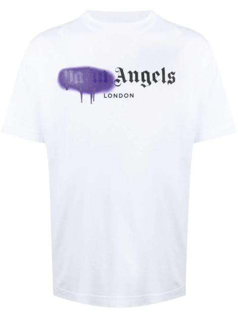 Palm Angels spray paint-print T-shirt