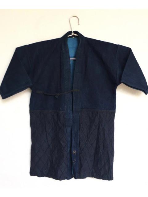 Other Designers Japanese Brand - KIMONO INDIGO BLUE QUILTED NICE DESIGN JACKETS