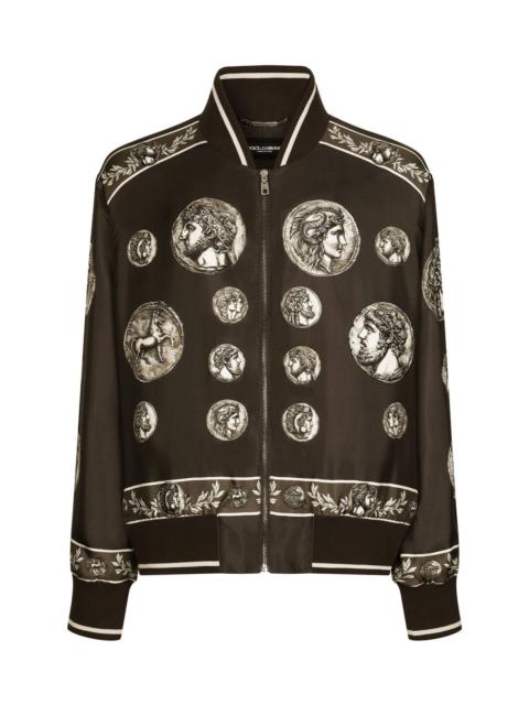 Dolce & Gabbana GRAPHIC-PRINT LONG-SLEEVED JACKET