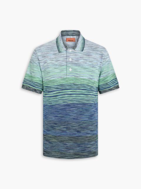 Missoni Space-dyed cotton polo shirt