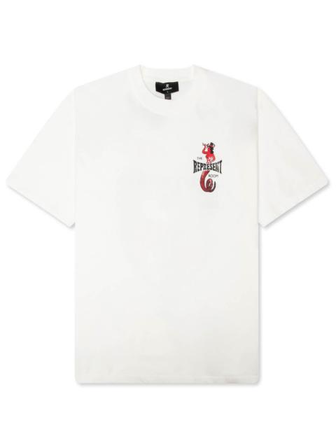 REPRESENT REPRESENT X THE VIPER ROOM DICE T-SHIRT - FLAT WHITE