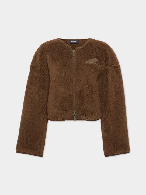 DSQUARED2 LOOSE TEDDY KABAN CREWNECK