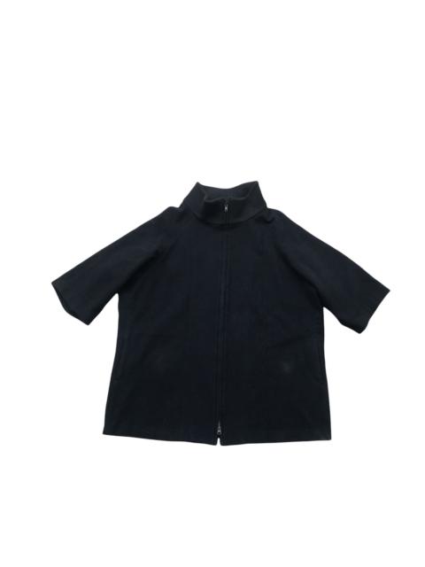 Yohji Yamamoto Archive Yohji Yamamoto Minimalist Half Sleeve Wool Zipper