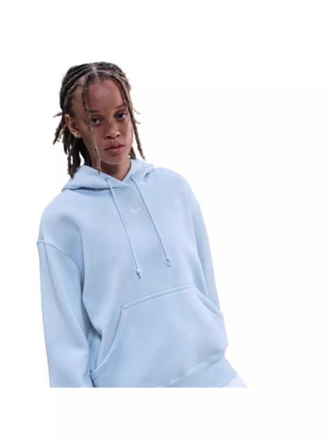 Nike Women's Sportswear Phoenix Fleece Oversized Pullover Hoodie -Lt Blue