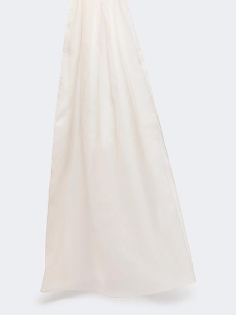 Max Mara Silk organza stole - POWDER