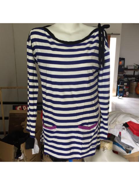 Vintage Sonia Rykiel Strip Tops Blouse CSW05