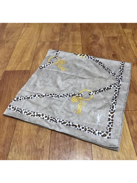 Other Designers Ysl Pour Homme - YvesSaintLaurent Leopard Pattern Design Handkerchief
