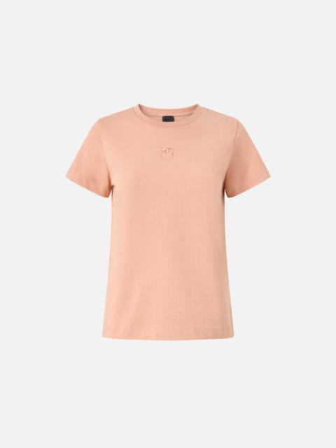 PINKO T-SHIRT WITH LOVE BIRDS LOGO