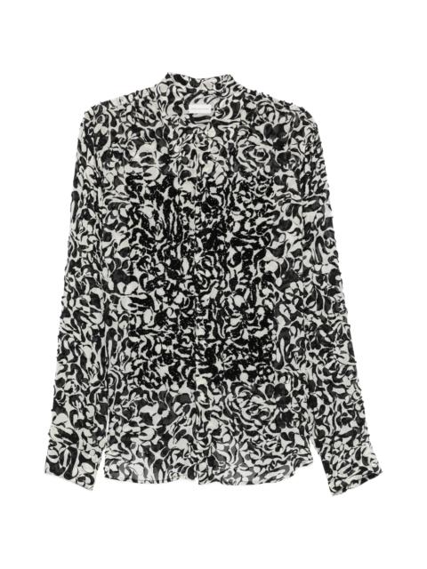 Dries Van Noten Dries Van Noten Sequinned Patterned Shirt