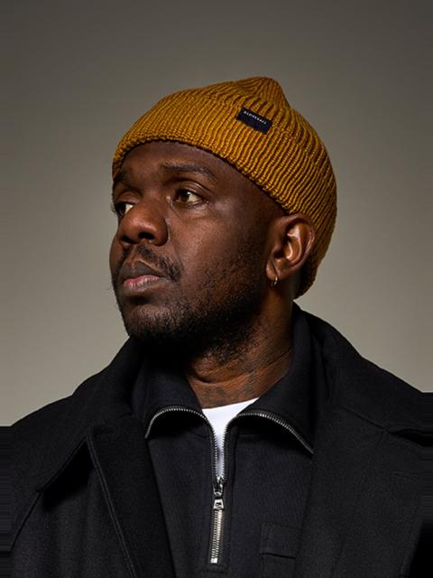 GLOVERALL Unisex Merino Wool Watch Cap Mustard