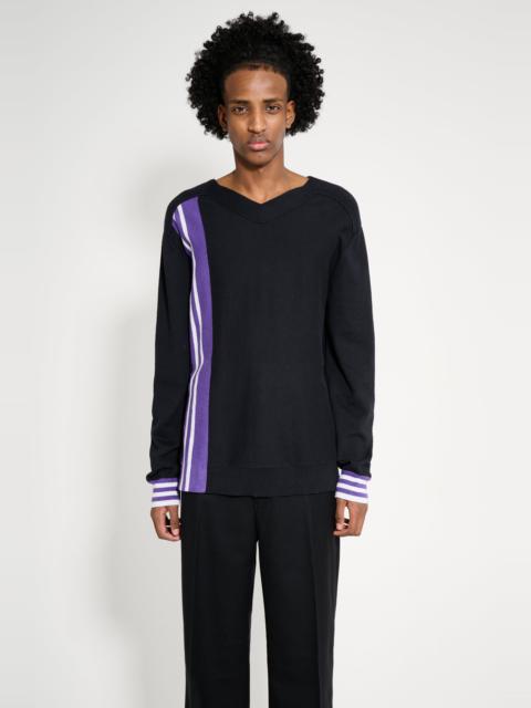 Kiko Kostadinov KIKO KOSTADINOV OSTRO JUMPER DEEP BLACK / PURPLE / BLUE