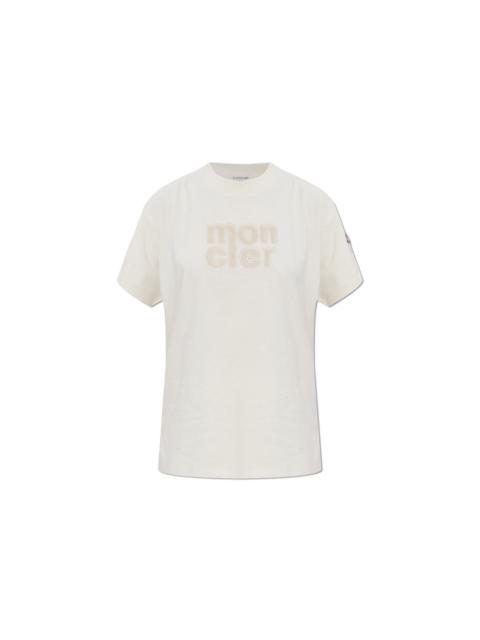 Moncler MONCLER White Cotton T-Shirt New & Authentic (Women's size:2
