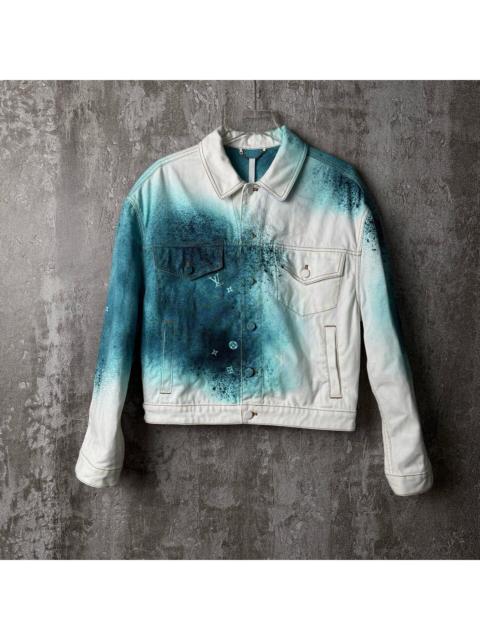Louis Vuitton Louis Vuitton White Blue Gradient Denim Jacket