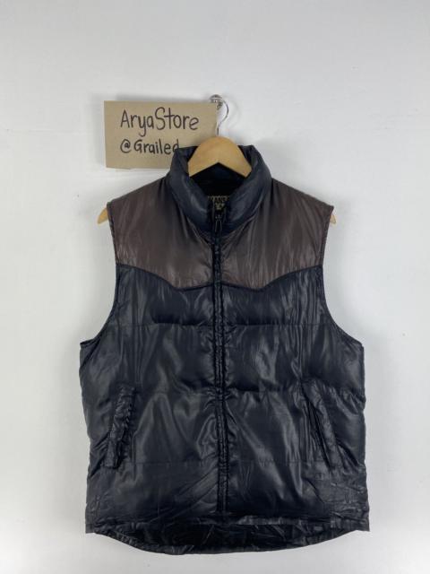 Streetwear - Kansai Yamamoto Puffer Zipper Vest Two tone Color