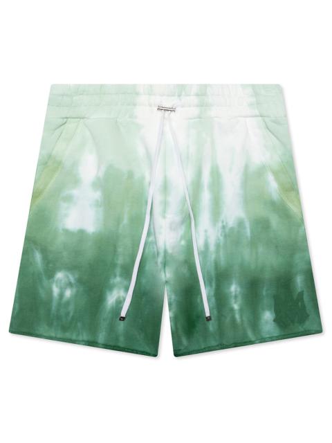 AMIRI MA LOGO DIP DYE SWEATSHORT - MINERAL GREEN