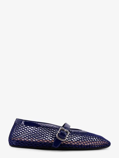 Alaïa Alaia Mesh Ballet Flats With Patent Leather Profile