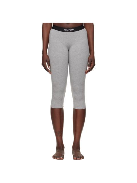 TOM FORD Gray Modal Yoga Short Leggings