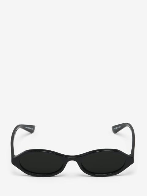 Alexander McQueen Geometric Oval Sunglasses