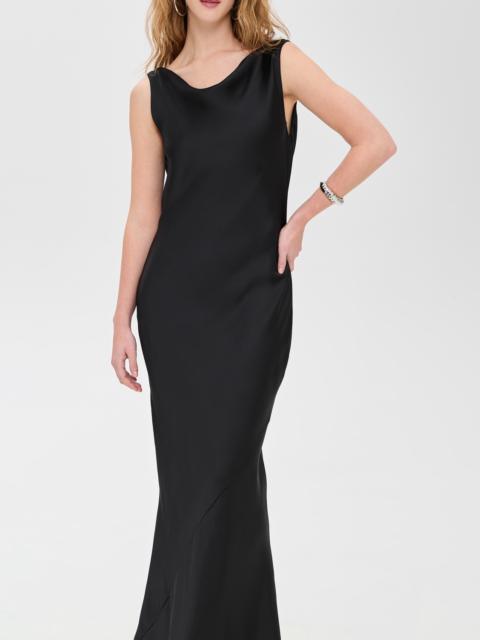 NORMA KAMALI Sleeveless Low Back Drape Gown