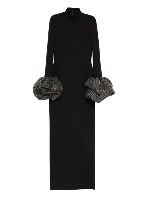 SOLACE LONDON Viviana high-neck maxi dress