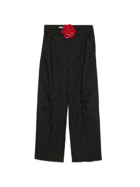 ROTATE pinstripe cargo trousers