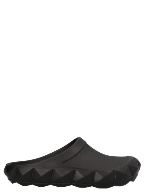 Valentino Roman Stud Flat Shoes Black