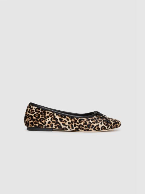 ANINE BING Jamie Flats - Leopard Calf Hair