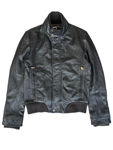 Other Designers URBAN RESEARCH DOORS - Urban Research Japan Black Zipper Leather Jacket
