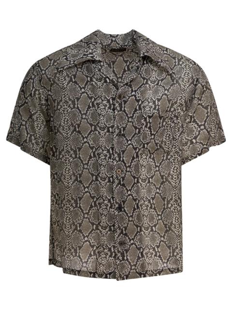 Kapital Kapital Animal Print Rayon And Silk Shirt
