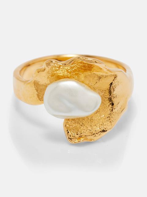 Oscar de la Renta Faux pearl ring